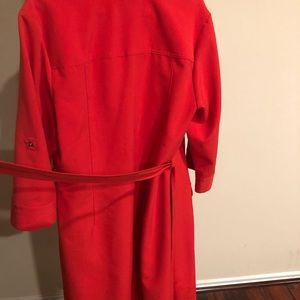 Tangerine colored dress pretty good to go